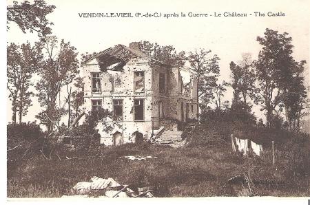 Le château en 1918