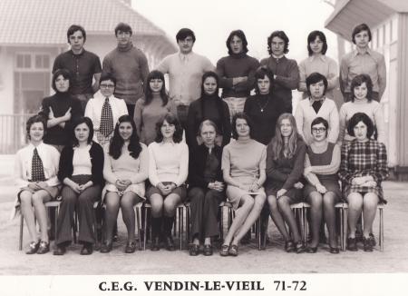 Année scolaire 1971-1972- CEG Cité 8