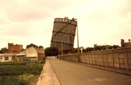 Le gazomètre en 1982
